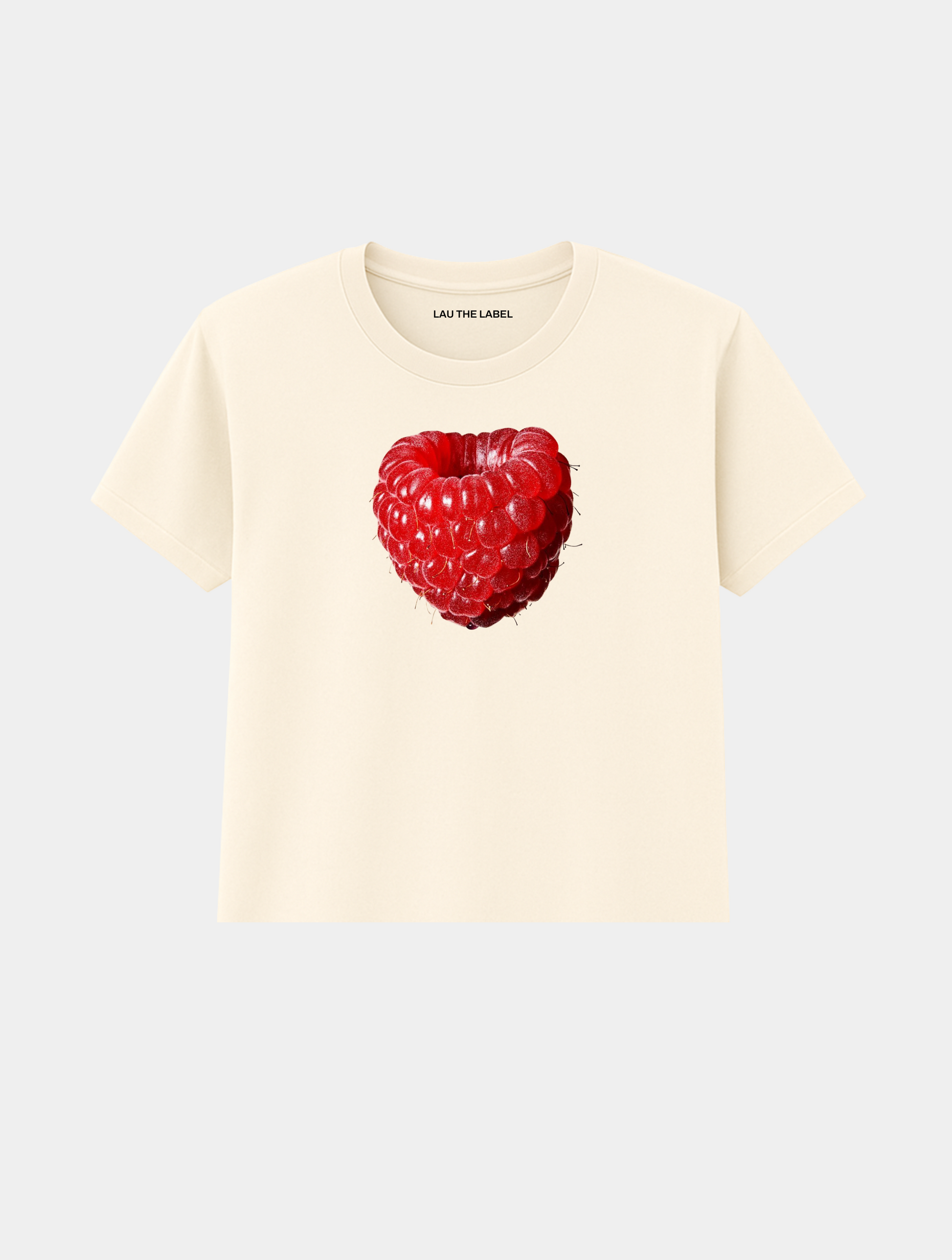 RASPBERRY BABY CROPPED TEE