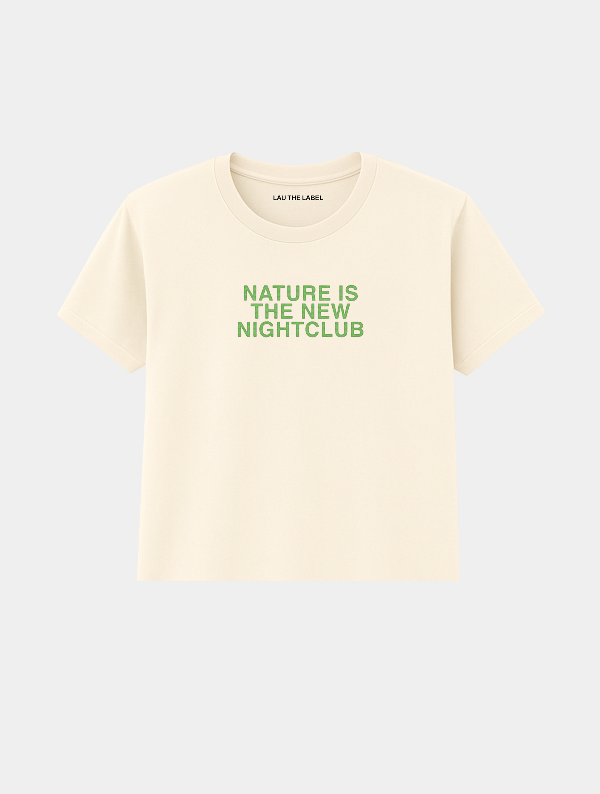 NATURE IS THE NEW NIGHT CLUB BABY CROPPED TEE