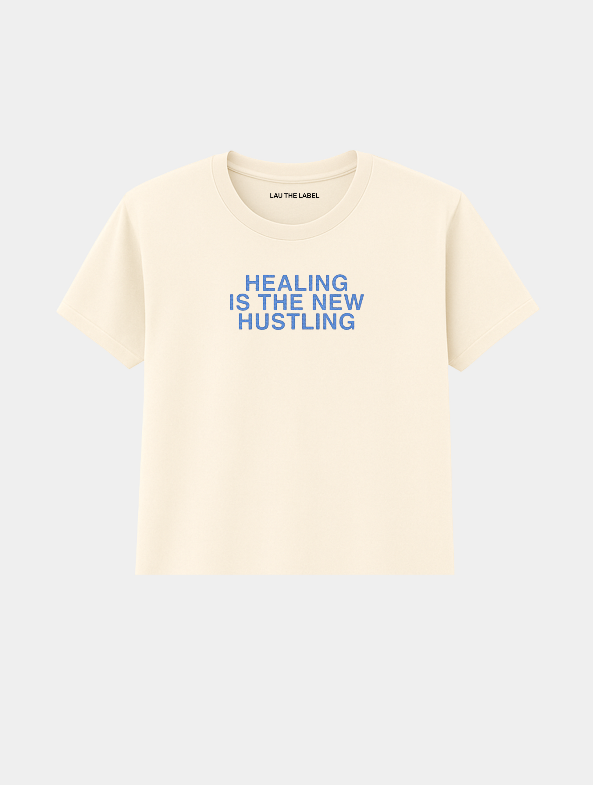 HEALING IS THE NEW HUSTLING BABY CROPPED TEE