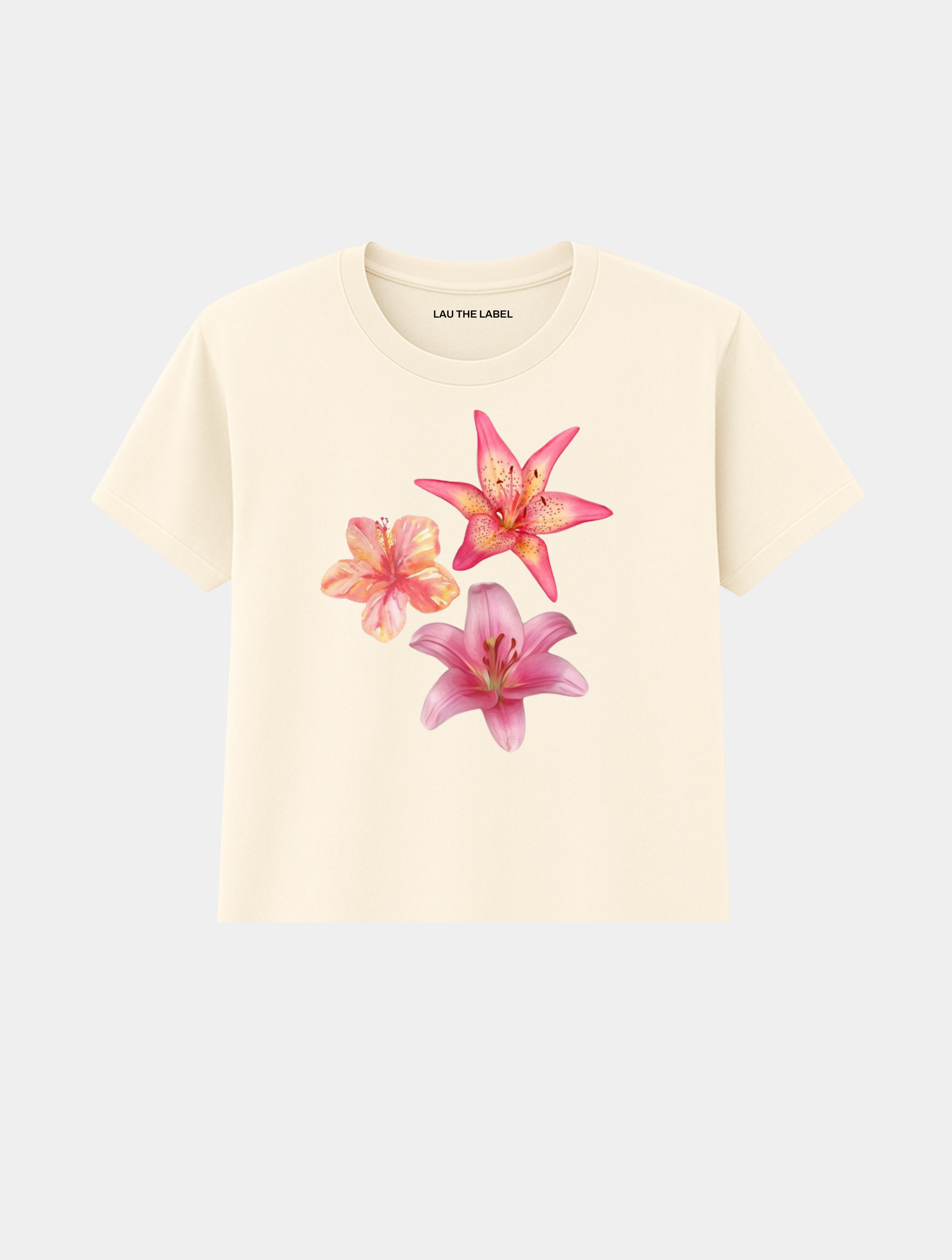HIBISCUS SET BABY CROPPED TEE