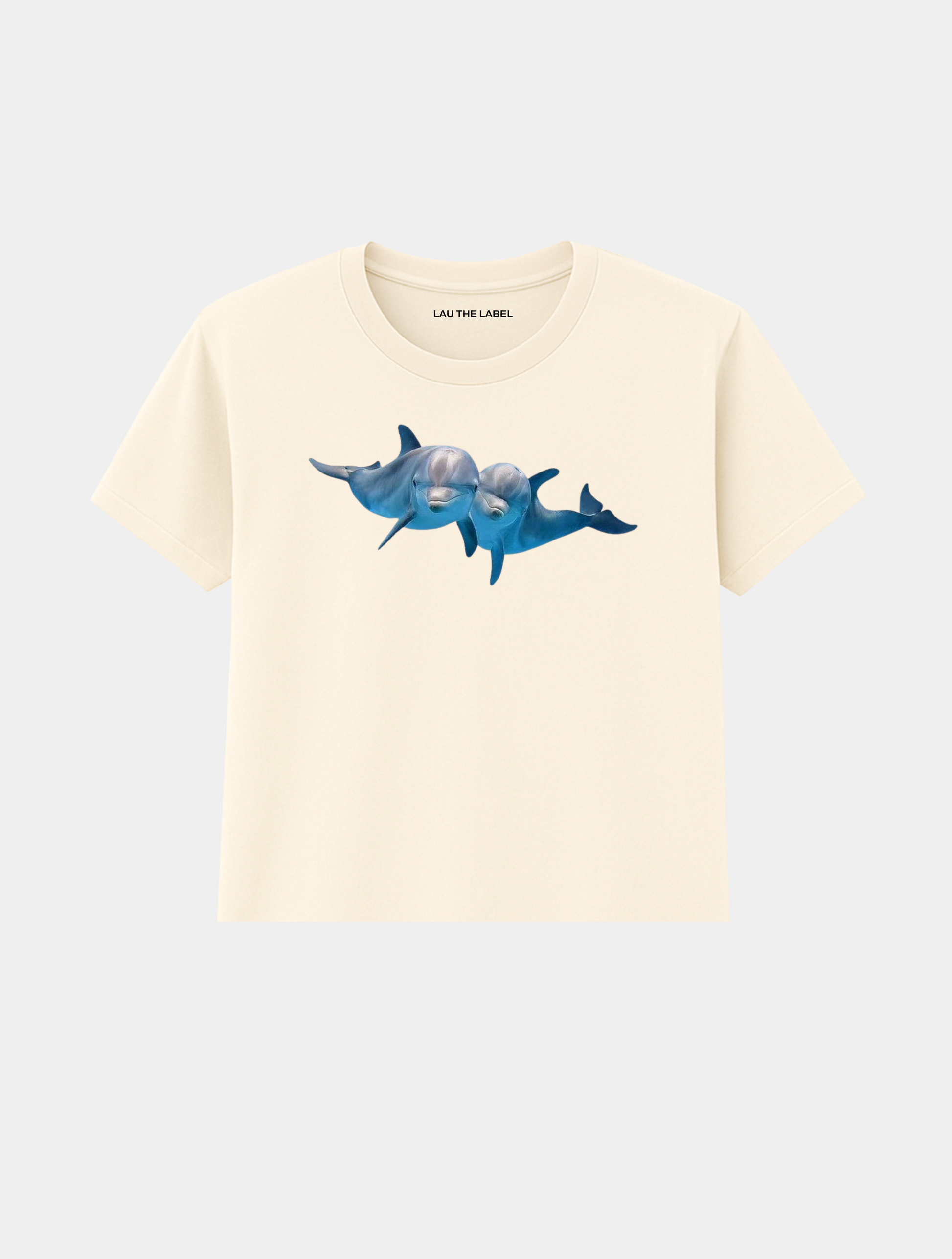 DOLPHINS BABY CROPPED TEE