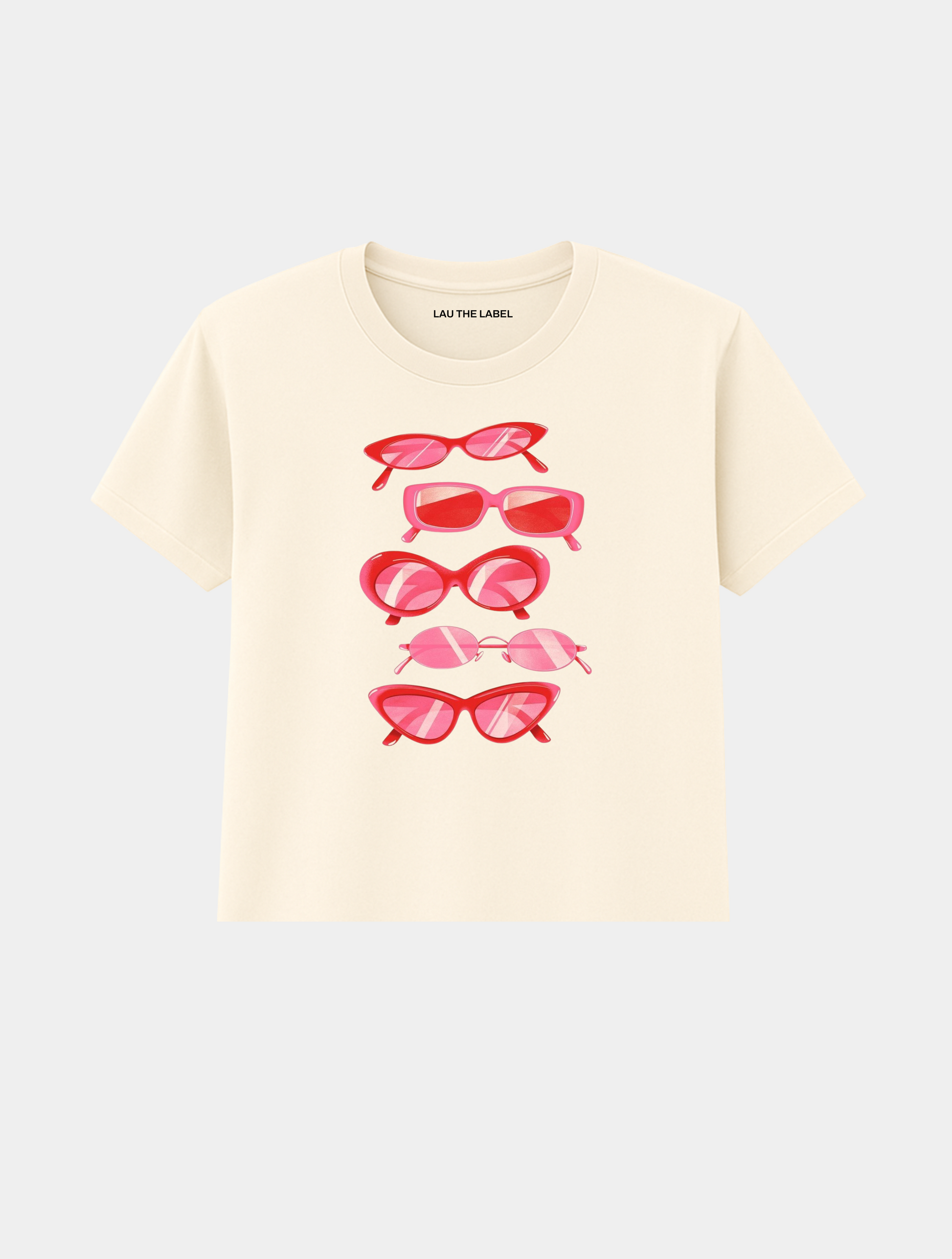 SUNGLASSES BABY CROPPED TEE