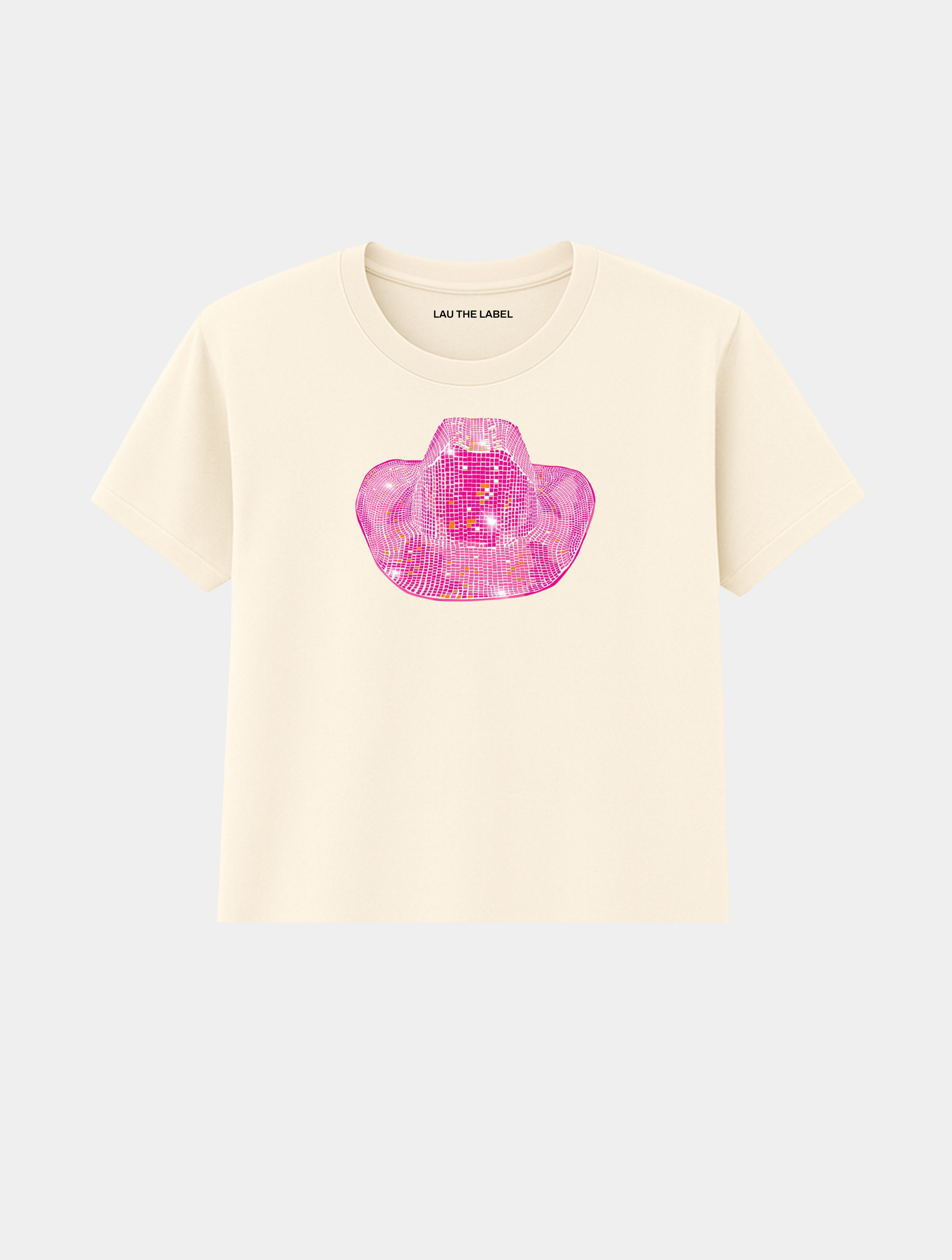 COWBOY HAT BABY CROPPED TEE