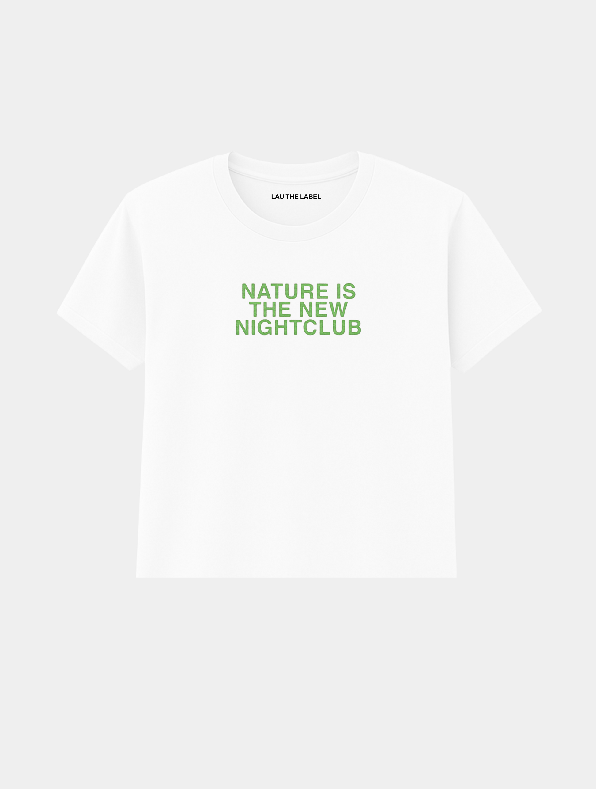 NATURE IS THE NEW NIGHT CLUB BABY CROPPED TEE