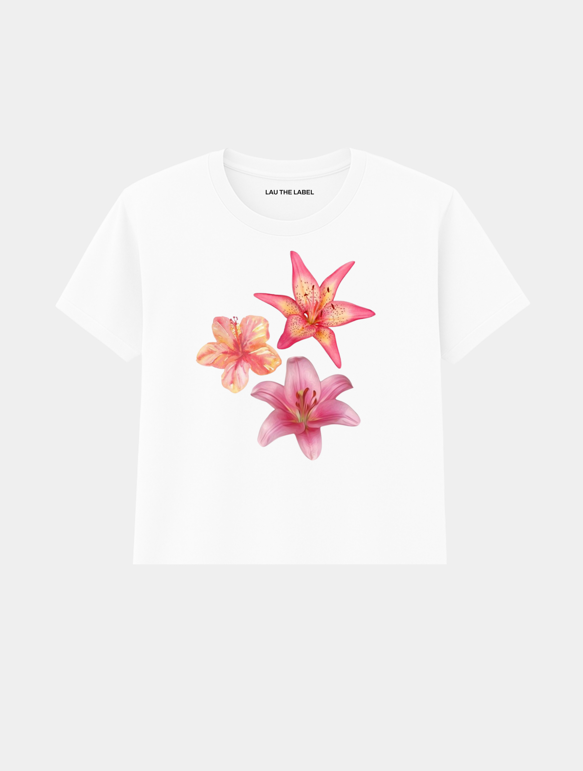 HIBISCUS SET BABY CROPPED TEE