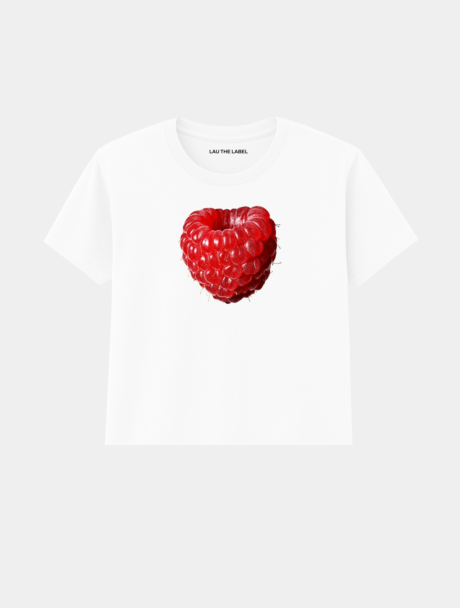 RASPBERRY BABY CROPPED TEE