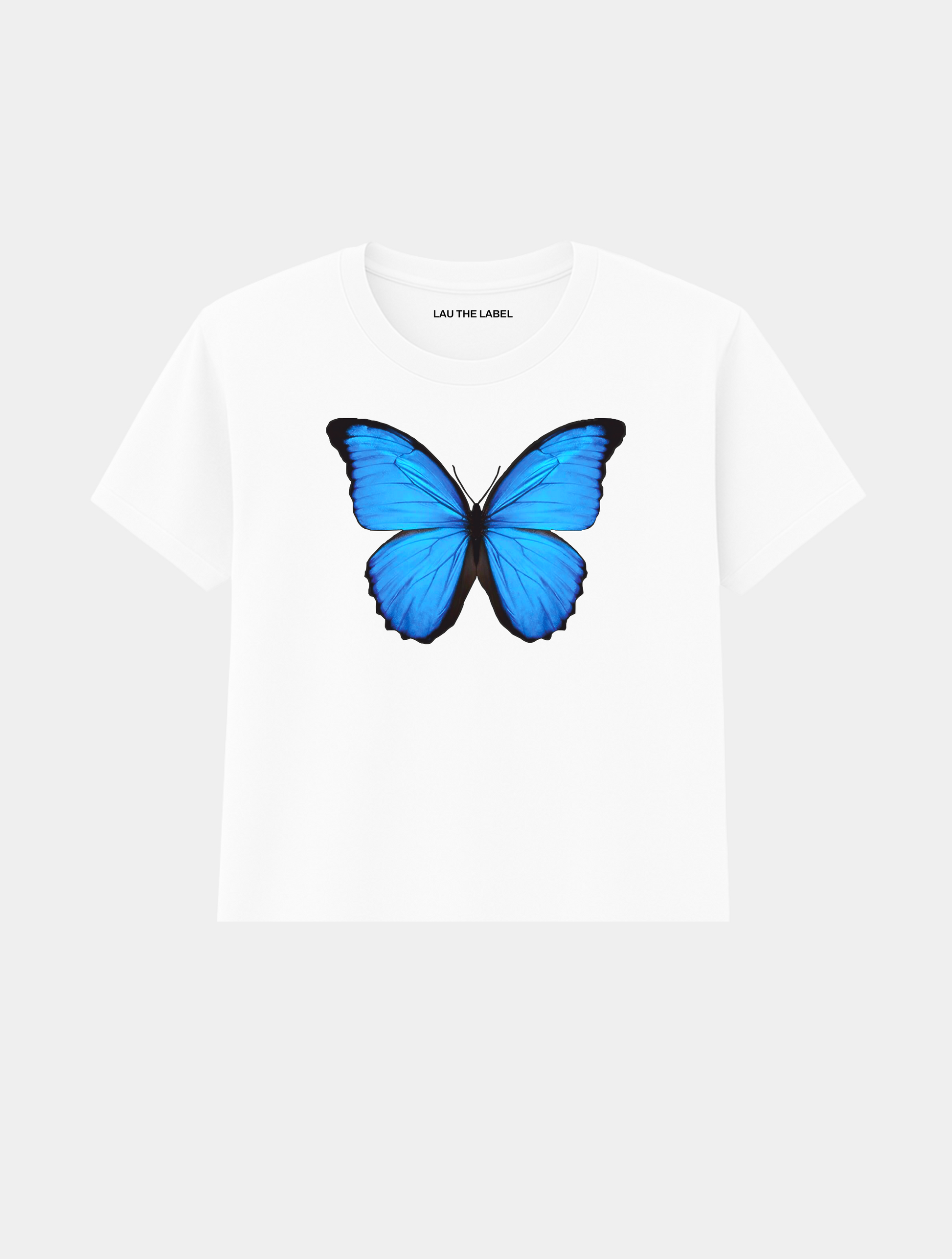 BUTTERFLY BABY CROPPED TEE