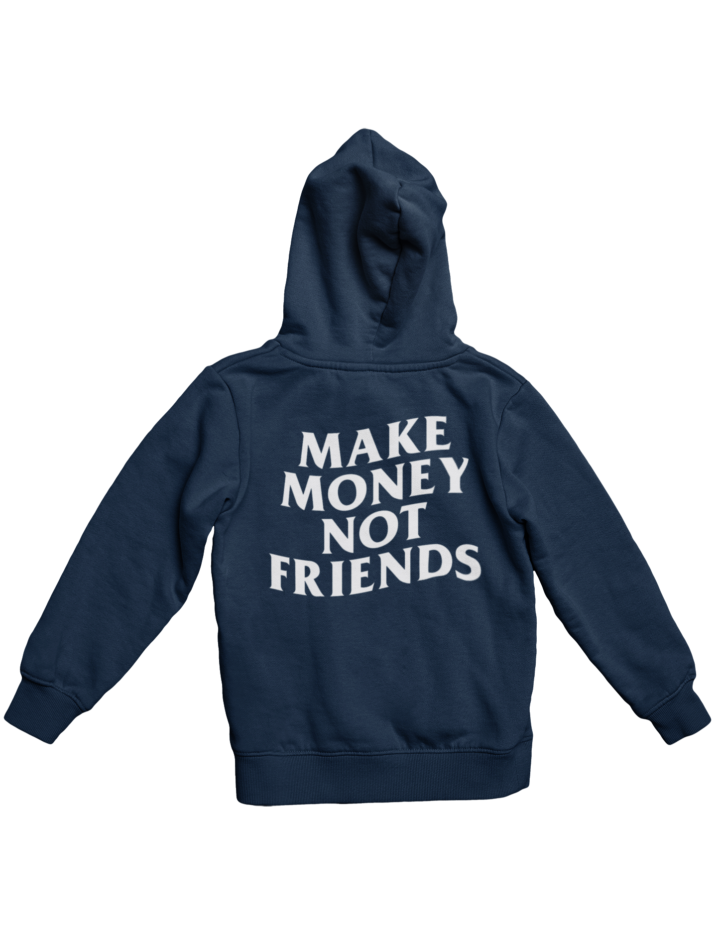 MAKE MONEY NOT FRIENDS HOODIE (WHITE)