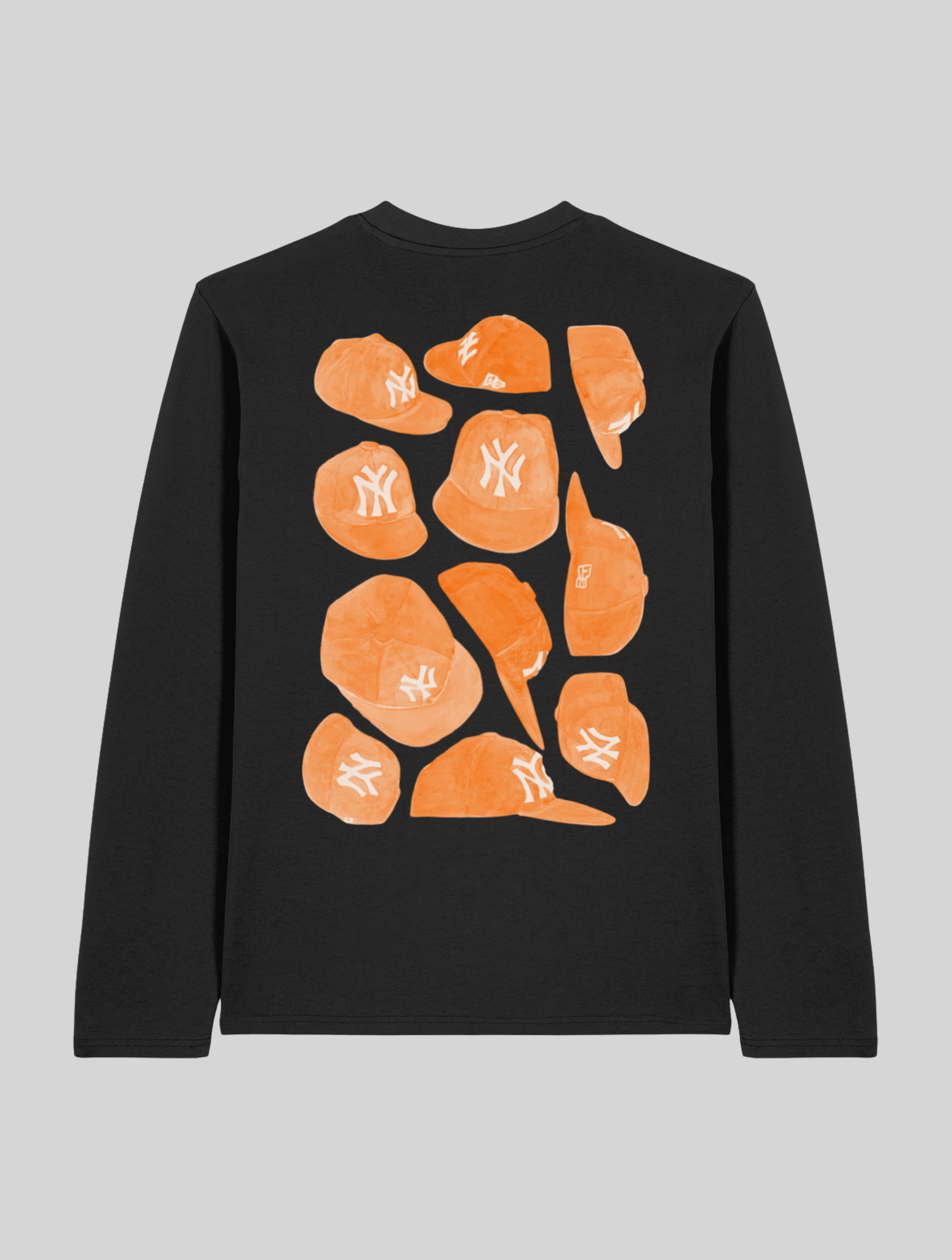 NY GIRL ORANGE LONGSLEEVE TEE