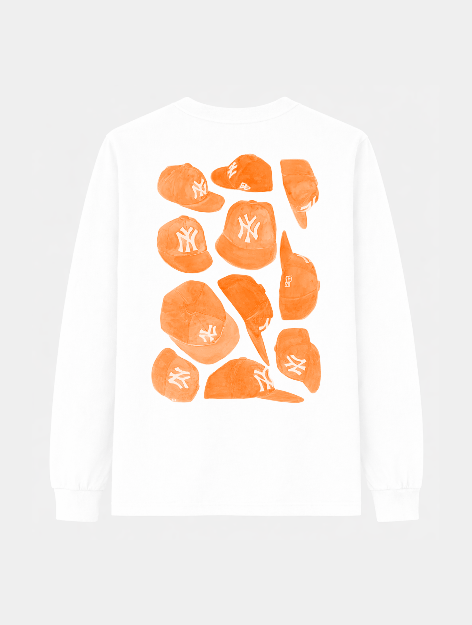NY GIRL ORANGE LONGSLEEVE TEE