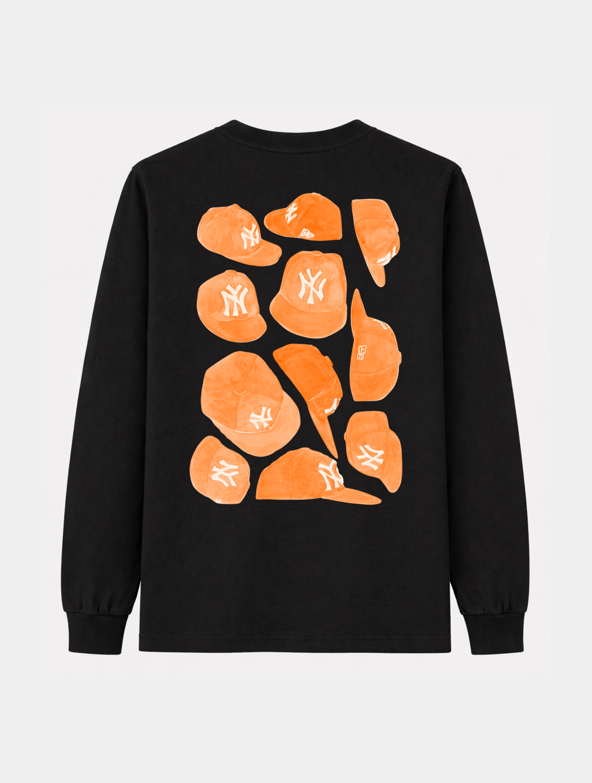NY GIRL ORANGE LONGSLEEVE TEE