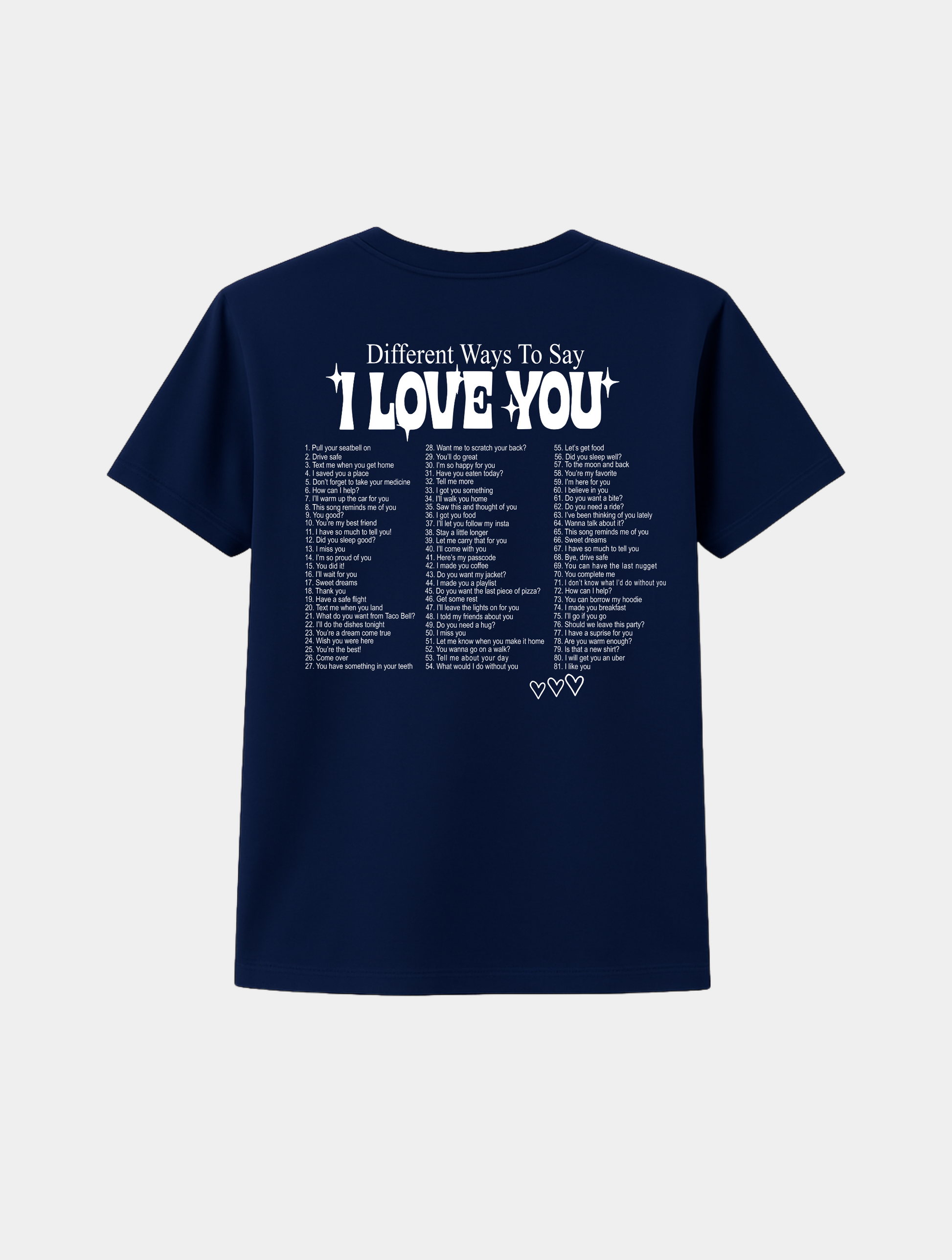 WAYS TO SAY I LOVE YOU TEE