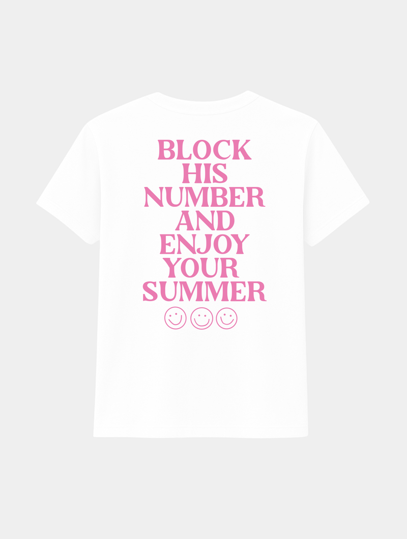 BLOCK HIS NUMBER TEE