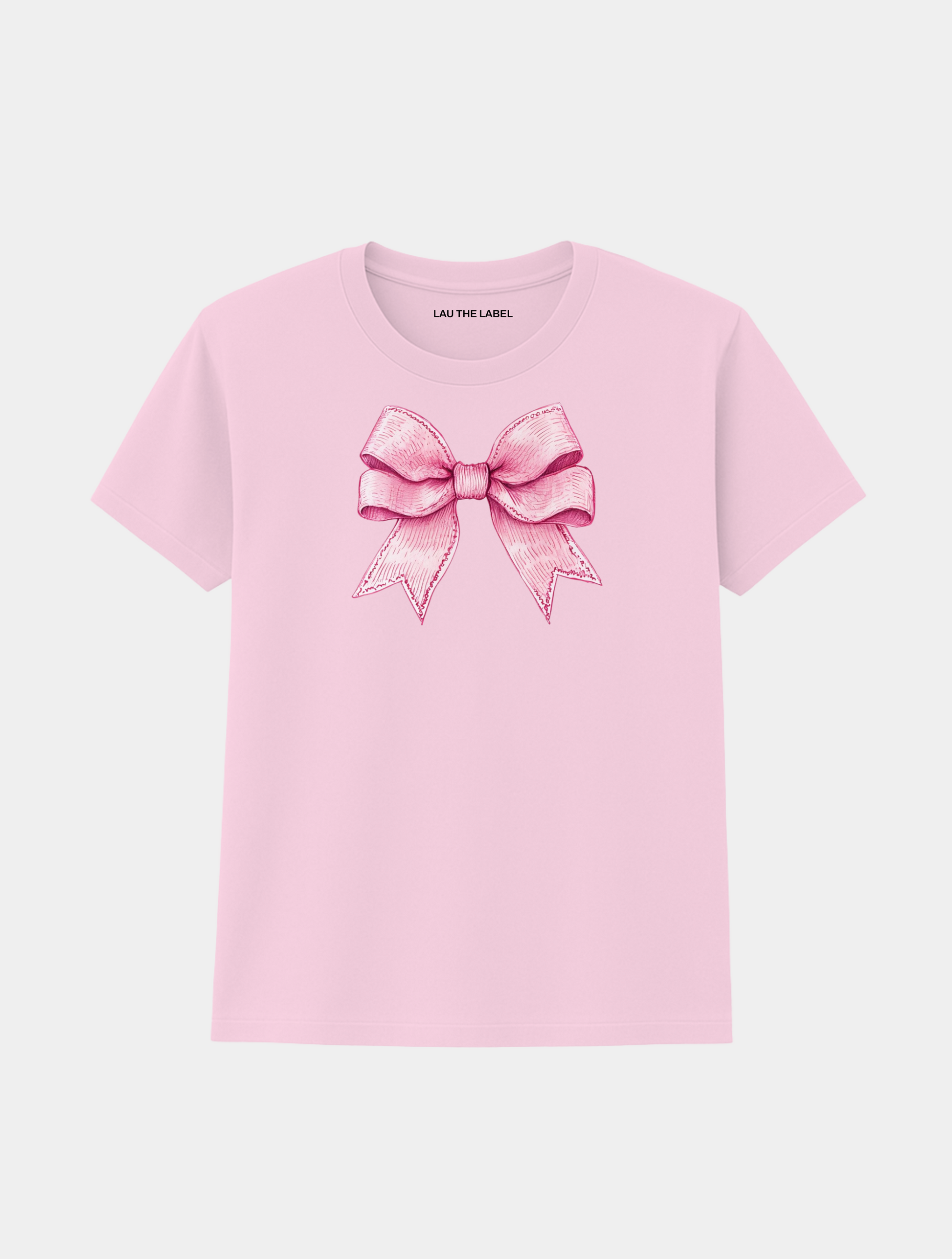 PINK BOW GIRLY TEE