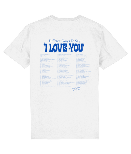 WAYS TO SAY I LOVE YOU SHIRT BLACK
