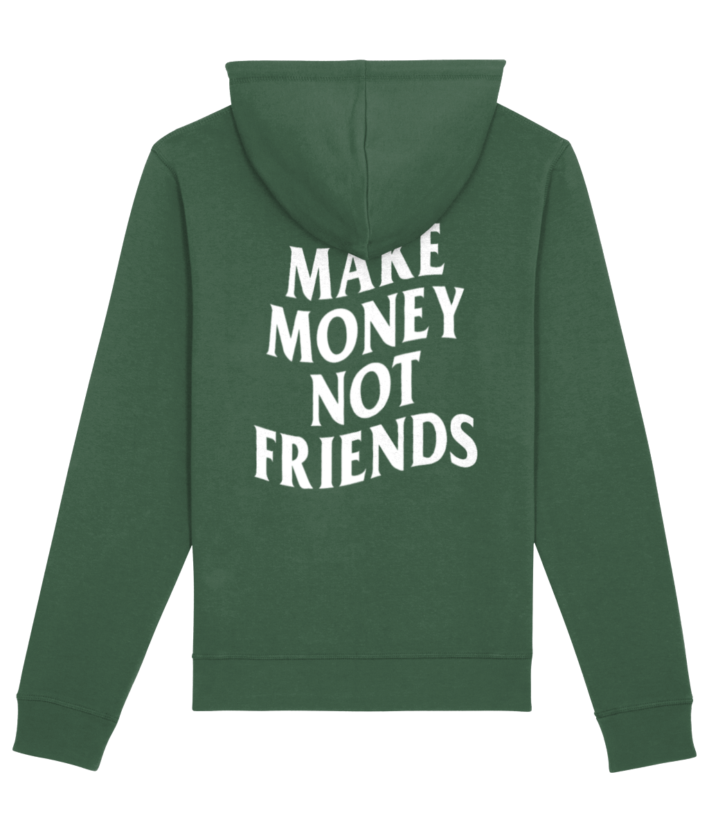 MAKE MONEY NOT FRIENDS HOODIE WHITE