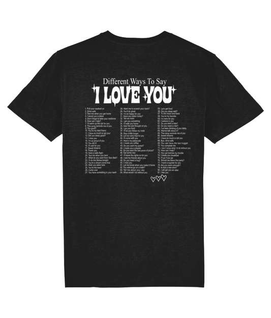 WAYS TO SAY I LOVE YOU SHIRT (WHITE)